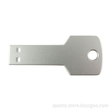 Aluminum Key US Flash Drive with 1GB MB and 2gbGB Memory Capacity, Customized Logo Welcomed